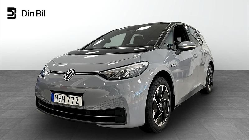 Begagnad VW ID.3 Pro Performance 150 kW (204 HK) 2022 Grå Halvkombi