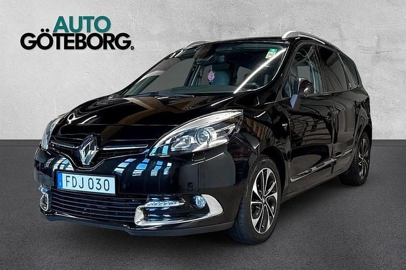 Svart Begagnad 2015 Renault Grand Scénic III Bose Edition Minibuss | 69 900 kr (Marknadspris) - Bild 1/3
