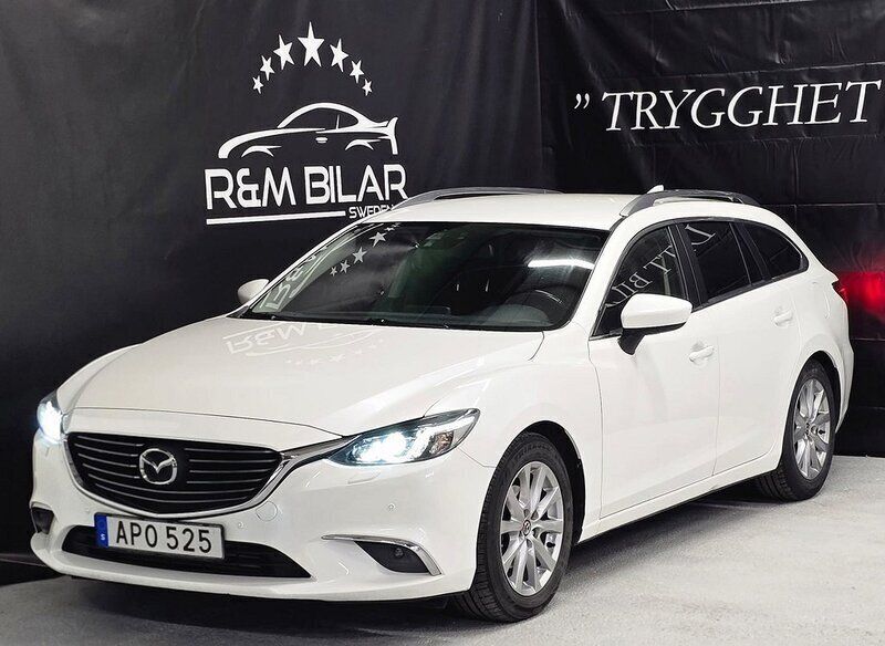 Vit Begagnad 2015 Mazda 6 Kombi | 124 800 kr (Marknadspris) - Bild 1/4