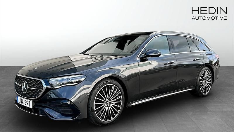 Grå (grey) Begagnad 2024 Mercedes E300 AMG line Kombi | 585 000 kr - Bild 1/4
