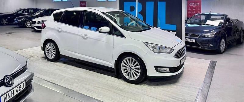 Vit Begagnad 2016 Ford C-MAX Titanium Minibuss | 99 000 kr (Bra pris) - Bild 1/4