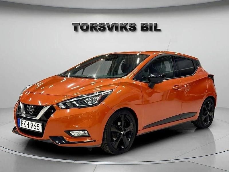 Begagnad Nissan Micra 360º 90 HK (66 kW) 2017 Orange Halvkombi