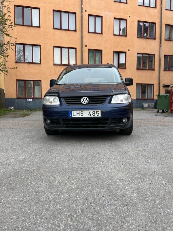 Blå Begagnad 2008 VW Caddy Maxi Life Life Minibuss | 55 000 kr - Bild 1/4