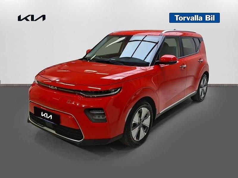 Inferno red pearl Begagnad 2022 Kia Soul EV Advance SUV | 279 900 kr (Marknadspris) - Bild 1/3