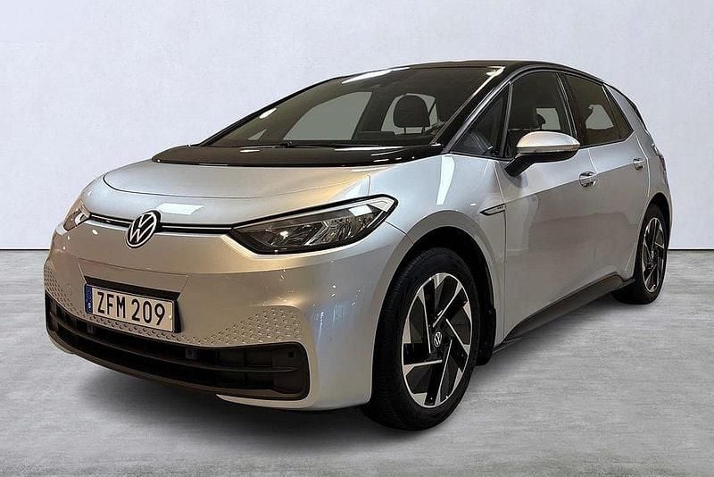 Silver Begagnad 2021 VW ID.3 Pro Performance Halvkombi | 224 900 kr (Superpris) - Bild 1/4
