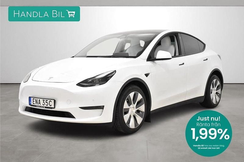Vit Begagnad 2021 Tesla Model Y Long Range SUV | 359 900 kr (Superpris) - Bild 1/3