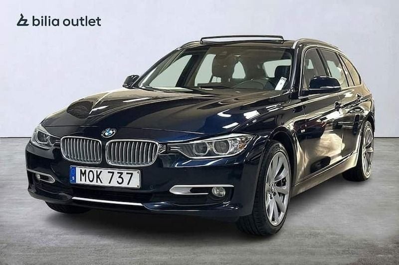 Begagnad BMW 320 Advantage 184 HK (135 kW) 2014 Blå Kombi