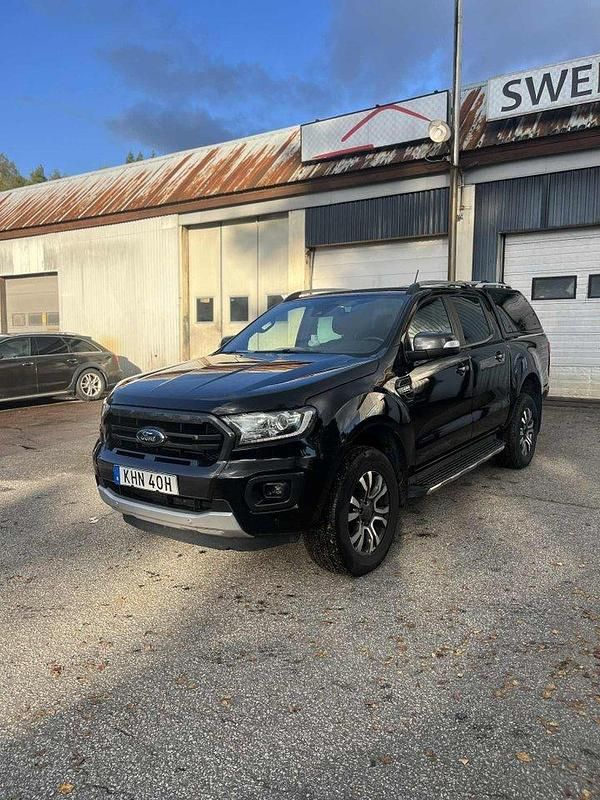 Svart Begagnad 2020 Ford Ranger Pickup | 349 000 kr (Marknadspris) - Bild 1/4