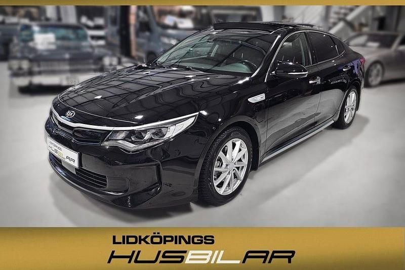 Svartmetallic Begagnad 2017 Kia Optima Hybrid Comfort Sedan | 169 000 kr (Marknadspris) - Bild 1/4