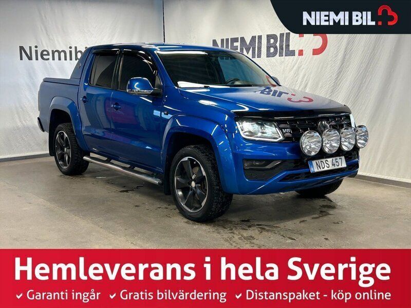 Blå Begagnad 2017 VW Amarok Aventura Pickup | 349 900 kr (Marknadspris) - Bild 1/3