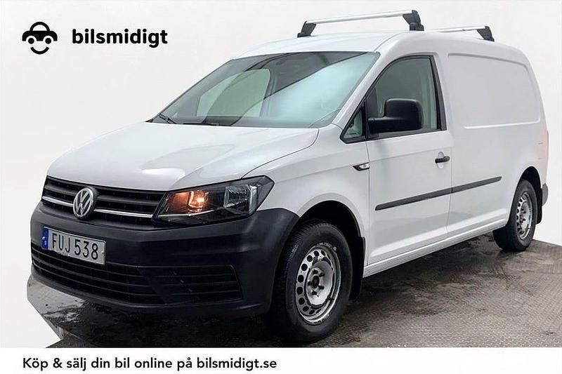 Vit Begagnad 2018 VW Caddy Maxi Minibuss | 159 800 kr (Marknadspris) - Bild 1/3