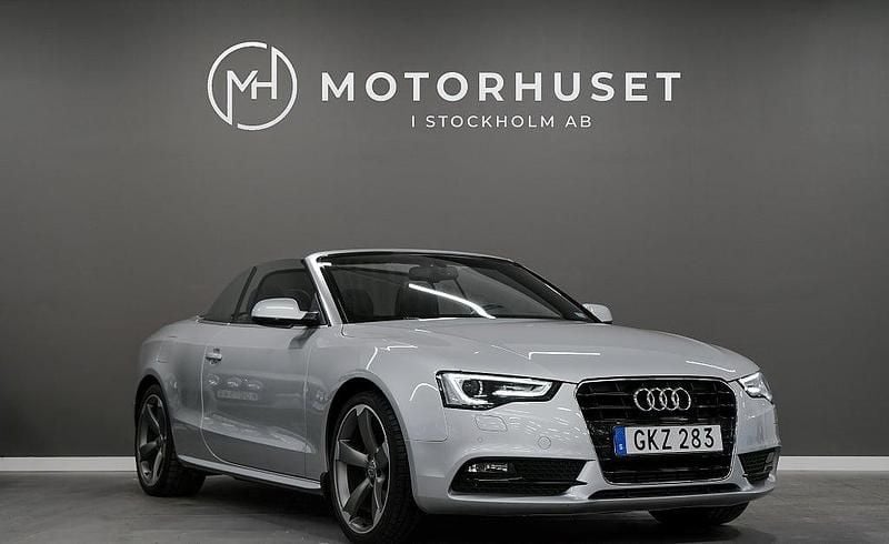Begagnad Audi A5 Cabriolet 170 HK (125 kW) 2014 Silver Cab