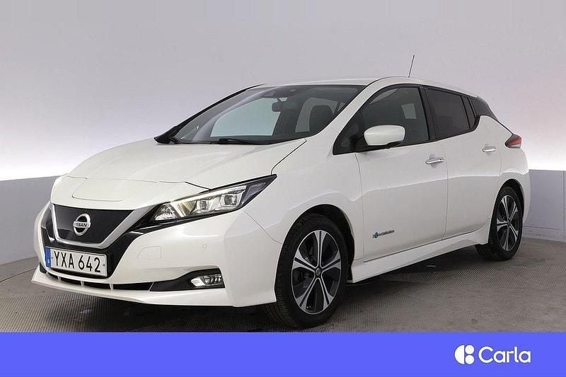 Vit Begagnad 2018 Nissan Leaf 360º Halvkombi | 144 900 kr (Dyr) - Bild 1/4