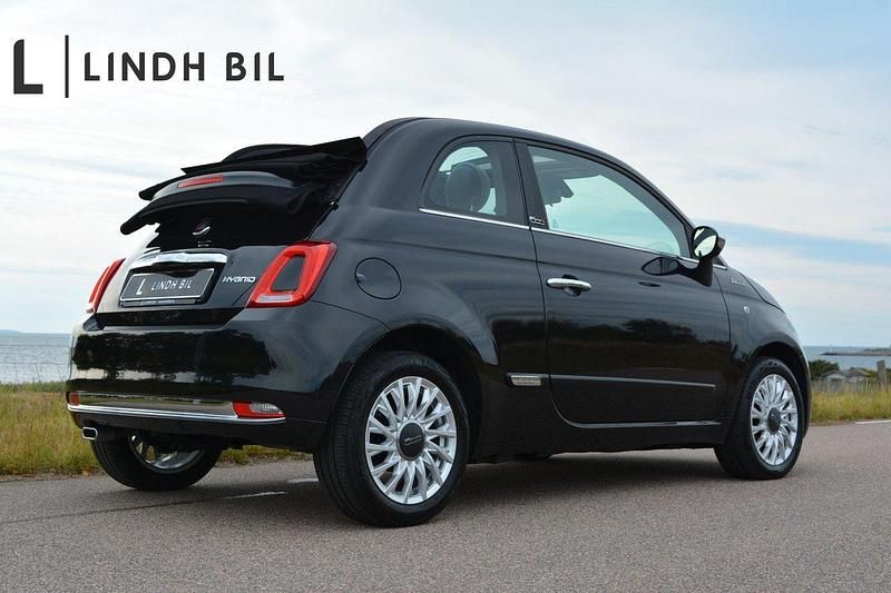 Svart Begagnad 2022 Fiat 500C Dolcevita Cab | 154 900 kr (Marknadspris) - Bild 1/3
