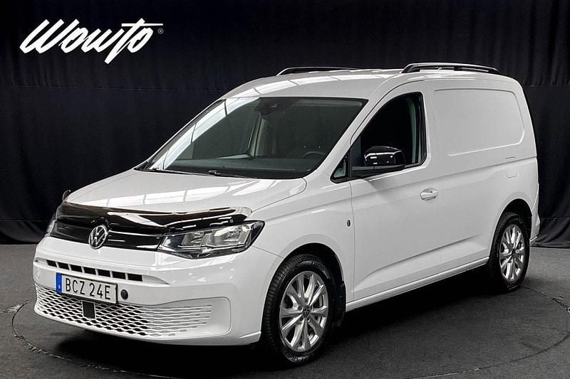 Vit Begagnad 2021 VW Caddy Minibuss | 289 800 kr (Dyr) - Bild 1/3