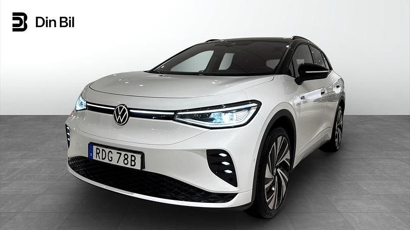 Glacier white metallic Begagnad 2024 VW ID.4 GTX SUV | 589 900 kr - Bild 1/4
