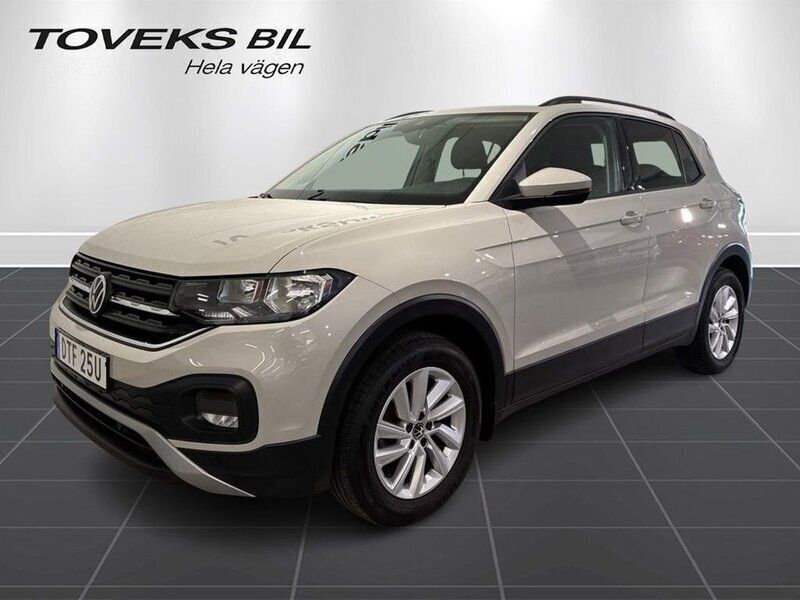 Grå (ascot grey) Begagnad 2022 VW T-Cross Life SUV | 184 900 kr (Bra pris) - Bild 1/4