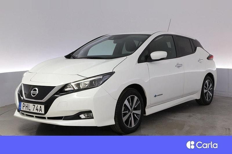 Vit Begagnad 2019 Nissan Leaf Acenta Halvkombi | 159 900 kr (Marknadspris) - Bild 1/4