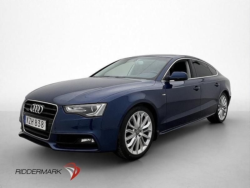Begagnad Audi A5 Sportback S-Line 190 HK (139 kW) 2015 Blå Halvkombi