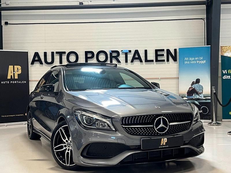 Mörkgrå Begagnad 2017 Mercedes CLA220 Shooting Brake AMG Kombi | 199 900 kr (Marknadspris) - Bild 1/4