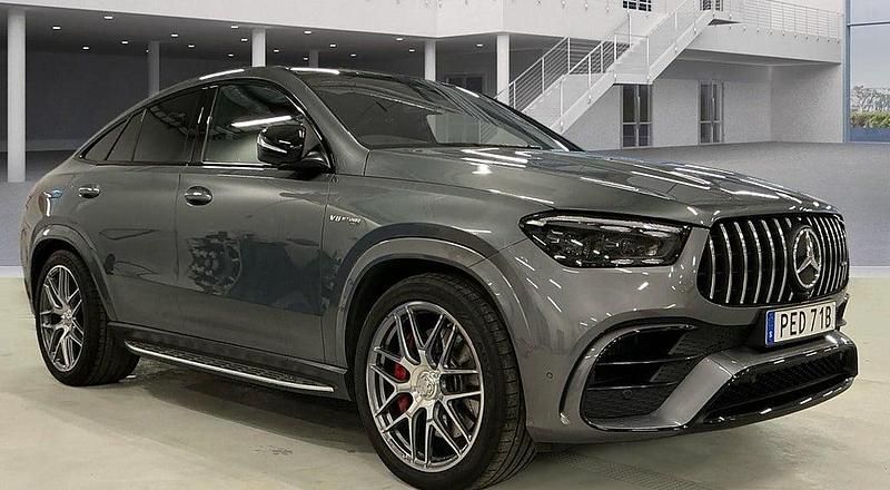 Begagnad Mercedes GLE63 AMG Premium Plus 612 HK (450 kW) 2024 Selenitgrå metallic Sportkupé