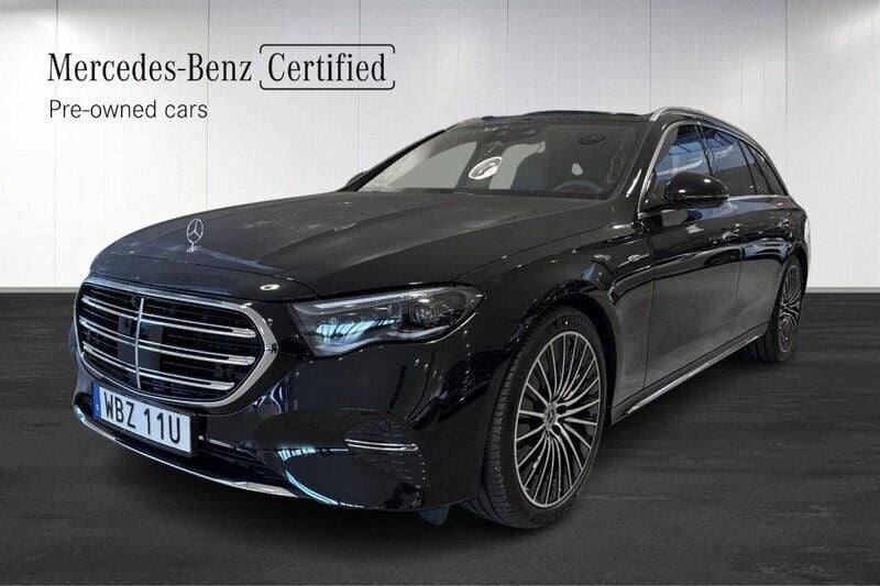 Svart (black) Begagnad 2025 Mercedes E300 Premium Kombi | 789 900 kr (Marknadspris) - Bild 1/4