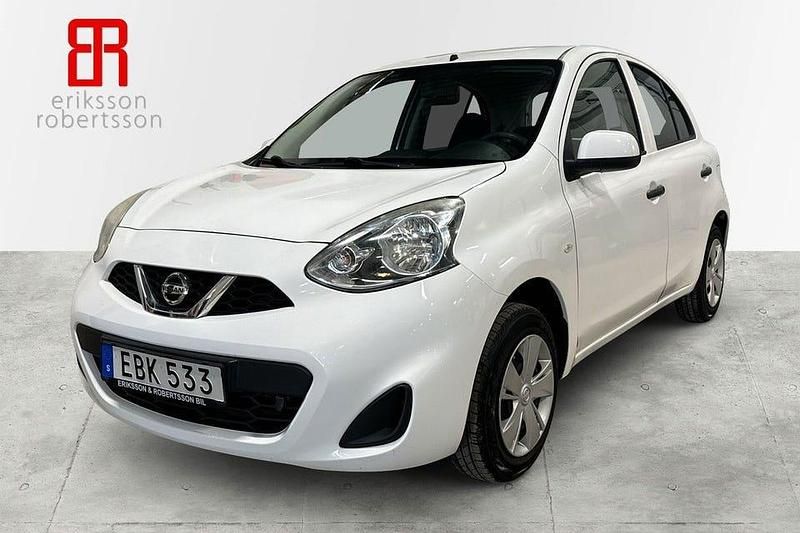 Vit Begagnad 2014 Nissan Micra Halvkombi | 79 900 kr (Marknadspris) - Bild 1/4