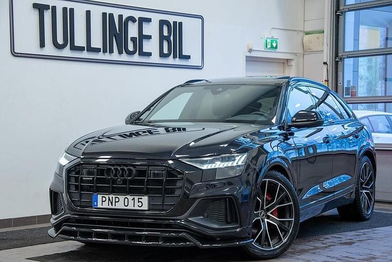 Svart Begagnad 2021 Audi Q8 S-Line SUV | 629 800 kr (Bra pris) - Bild 1/4
