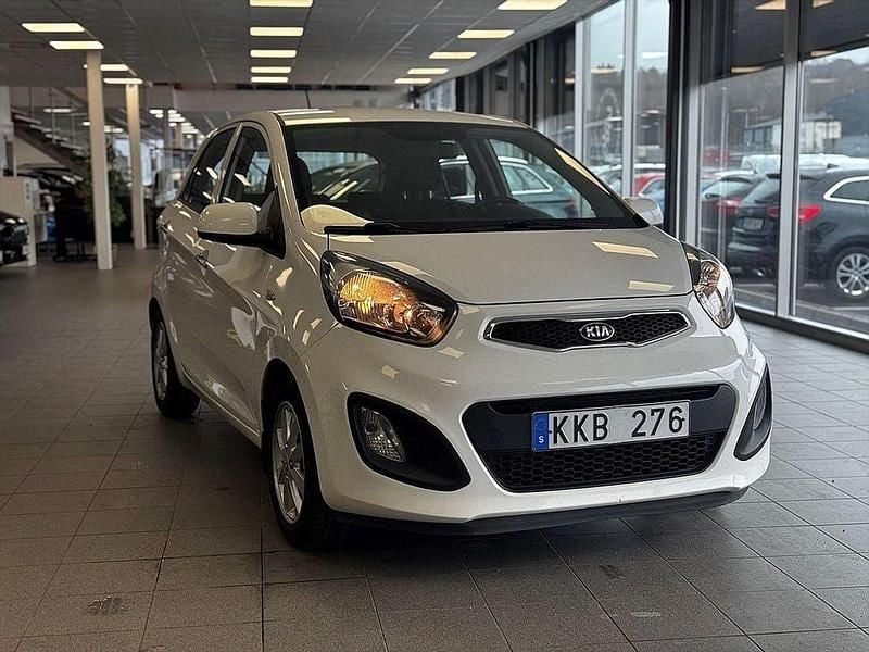 Vit Begagnad 2014 Kia Picanto Halvkombi | 59 900 kr (Marknadspris) - Bild 1/3