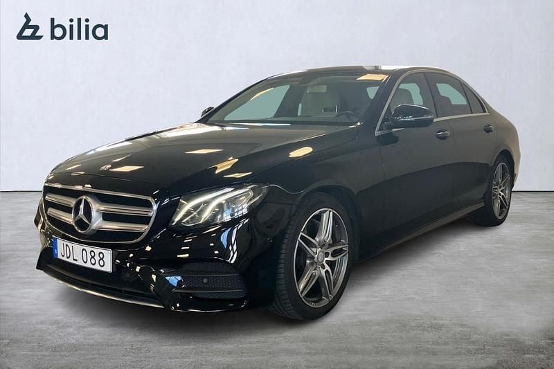 Begagnad Mercedes E220 AMG line 196 HK (144 kW) 2017 Svart Sedan