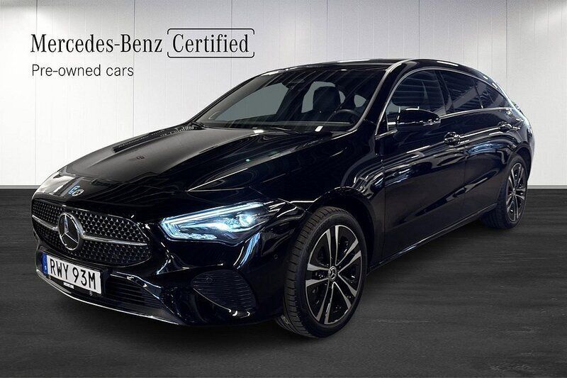 Svart Begagnad 2023 Mercedes CLA250e Progressive Sedan | 379 800 kr (Marknadspris) - Bild 1/4
