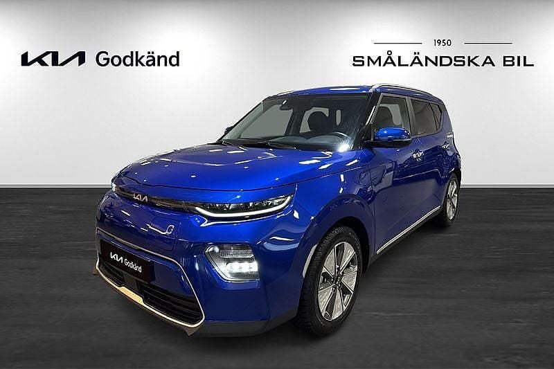 Blå Begagnad 2023 Kia Soul EV Advance SUV | 309 000 kr (Marknadspris) - Bild 1/4