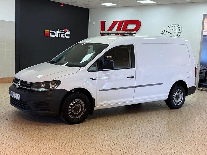 Vit Begagnad 2017 VW Caddy Maxi Minibuss | 168 800 kr - Bild 1/4