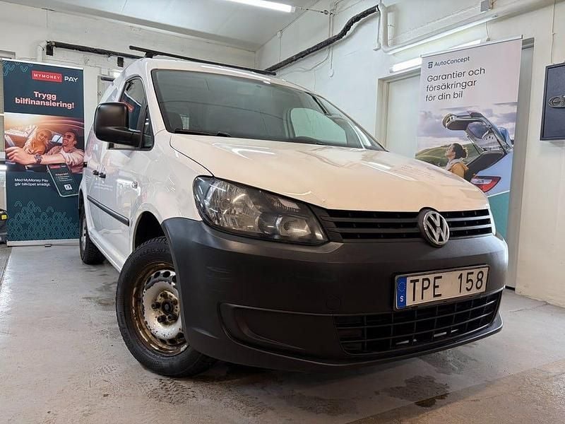 Vit Begagnad 2014 VW Caddy Minibuss | 59 900 kr (Marknadspris) - Bild 1/4