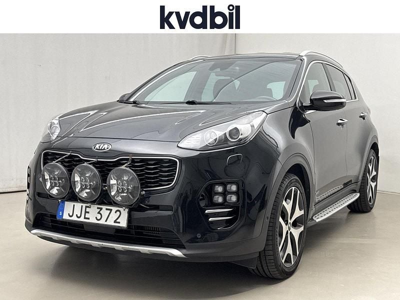 Svart (svart metallic) Begagnad 2016 Kia Sportage GT-Line SUV | 158 800 kr (Marknadspris) - Bild 1/3