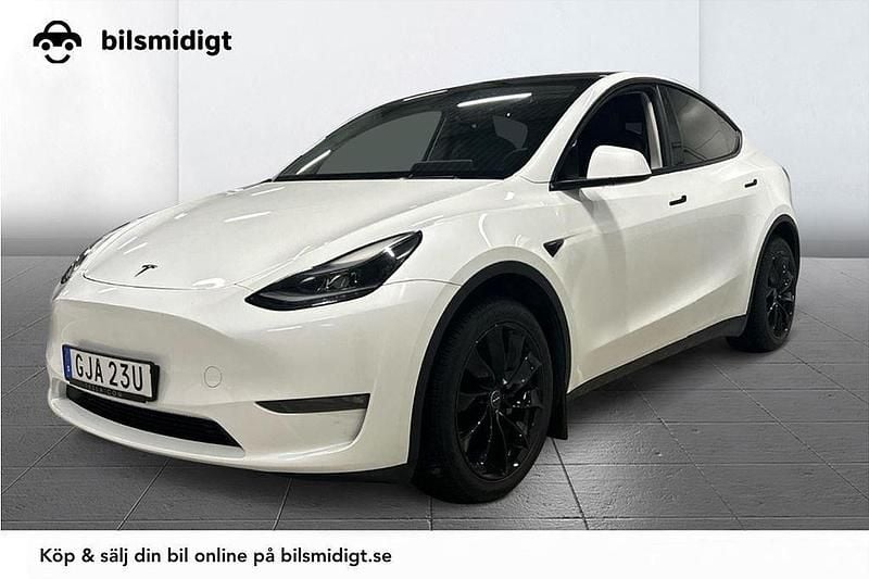 Vit Begagnad 2023 Tesla Model Y Long Range AWD SUV | 418 900 kr - Bild 1/3