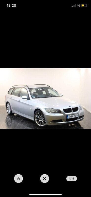 Grå Begagnad 2007 BMW 320 Advantage Kombi | 60 000 kr (Marknadspris) - Bild 1/4