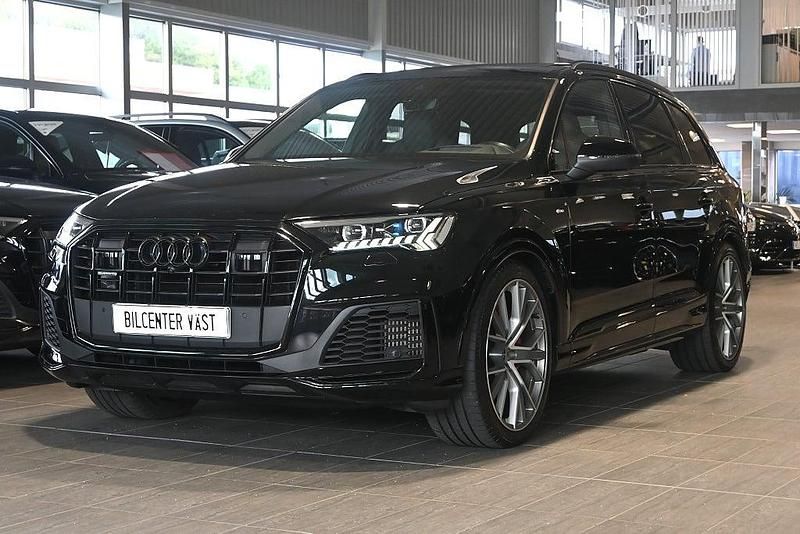 Svart Begagnad 2022 Audi Q7 S-Line SUV | 699 000 kr (Marknadspris) - Bild 1/4