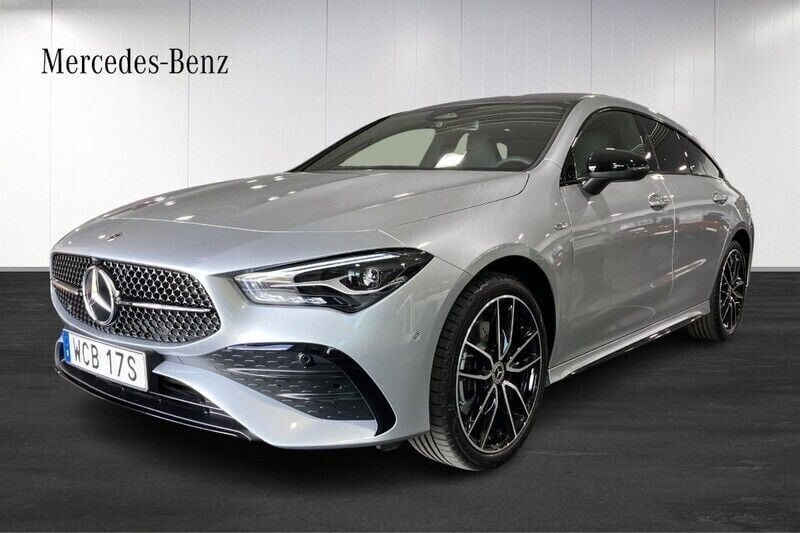 Silver Begagnad 2025 Mercedes CLA250e Shooting Brake Kombi | 524 900 kr - Bild 1/4