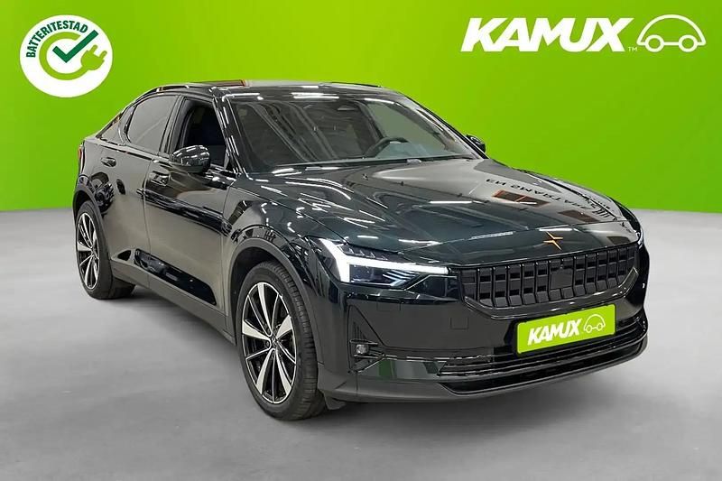 Svart Begagnad 2021 Polestar 2 Long Range Dual motor Halvkombi | 304 900 kr (Bra pris) - Bild 1/4