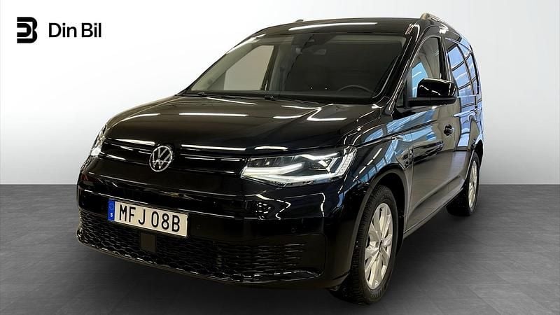 Svart Begagnad 2025 VW Caddy Minibuss | 489 900 kr - Bild 1/4