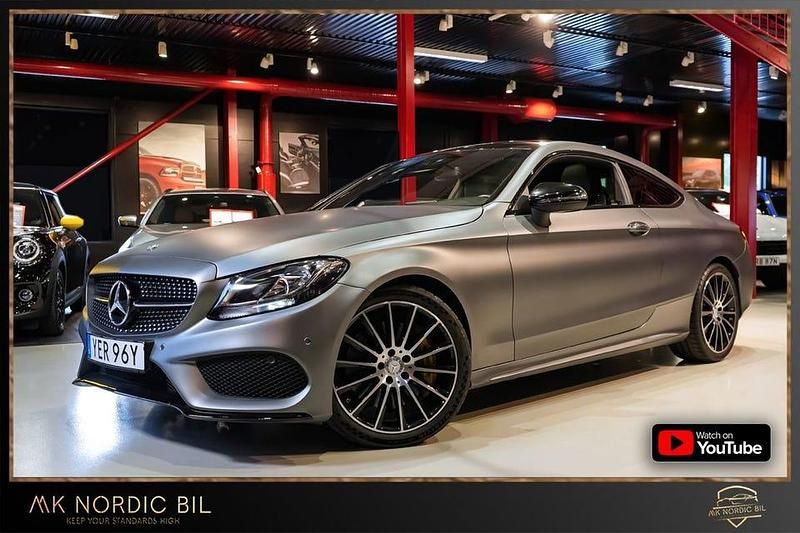 Grå Begagnad 2017 Mercedes C43 AMG AMG Sportkupé | 399 000 kr (Marknadspris) - Bild 1/4