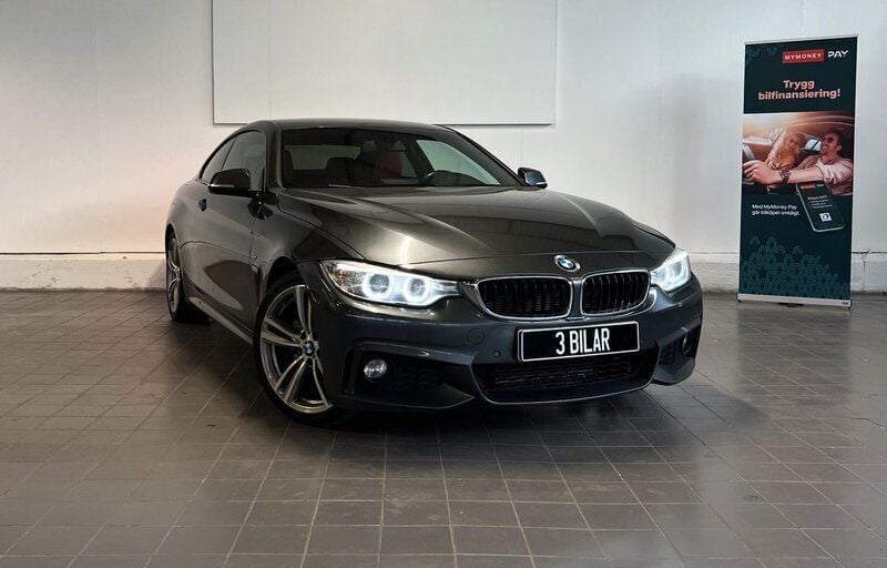 Grå Begagnad 2015 BMW 420 M Sport Sportkupé | 209 900 kr (Bra pris) - Bild 1/4