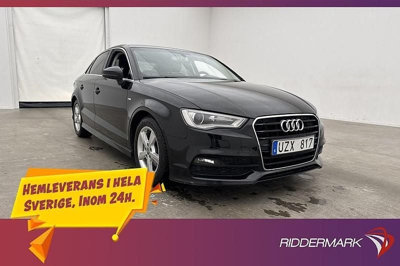 Svart Begagnad 2013 Audi A3 S-Line Sedan | 139 800 kr (Marknadspris) - Bild 1/3