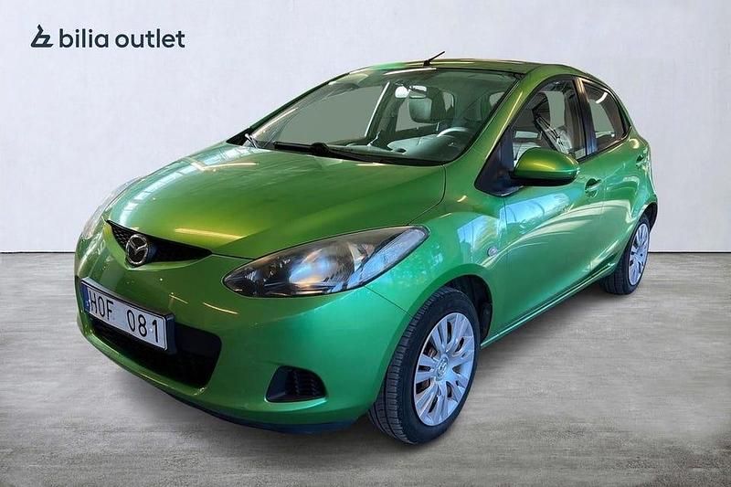 Grön Begagnad 2008 Mazda 2 Halvkombi | 40 000 kr (Marknadspris) - Bild 1/4