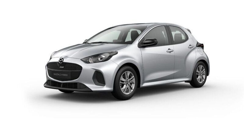 Grå (stormy silver) Ny 2025 Mazda 2 Center-Line Halvkombi | 244 400 kr (Marknadspris) - Bild 1/1
