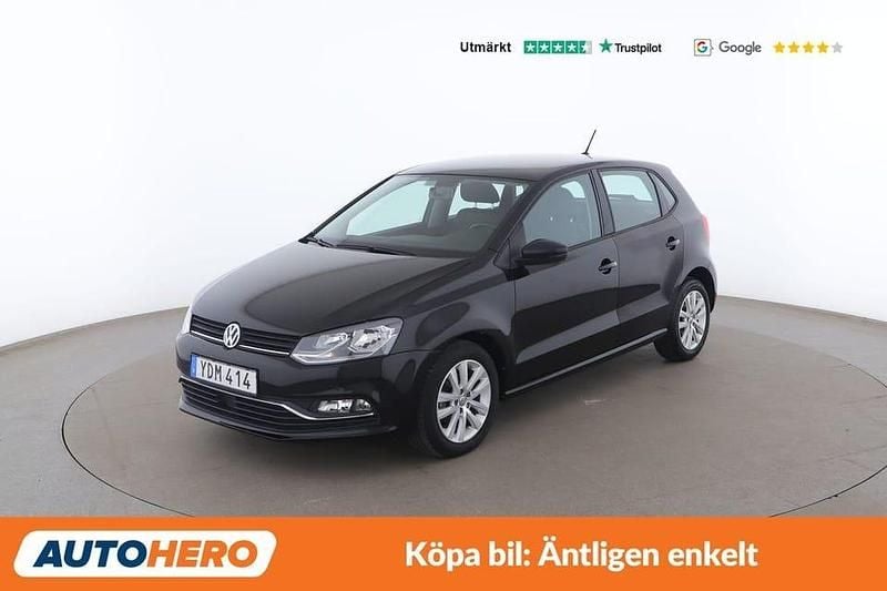 Svart Begagnad 2016 VW Polo Halvkombi | 97 000 kr (Marknadspris) - Bild 1/4