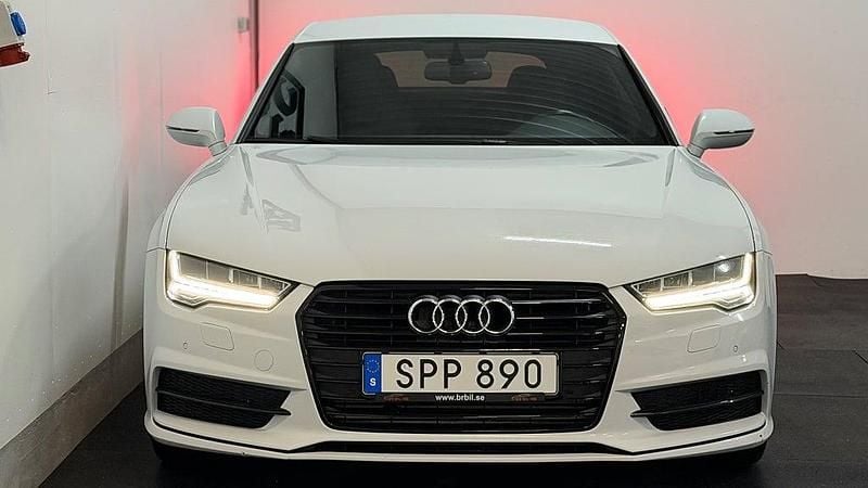 Begagnad Audi A7 Sportback Sport 272 HK (200 kW) 2015 Vit Halvkombi