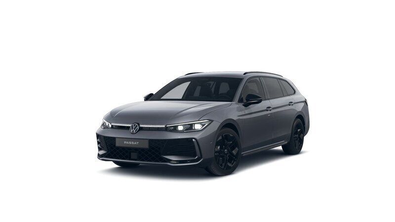Blå (reef blue metallic) Ny 2025 VW Passat R-line Kombi | 545 200 kr (Bra pris) - Bild 1/4