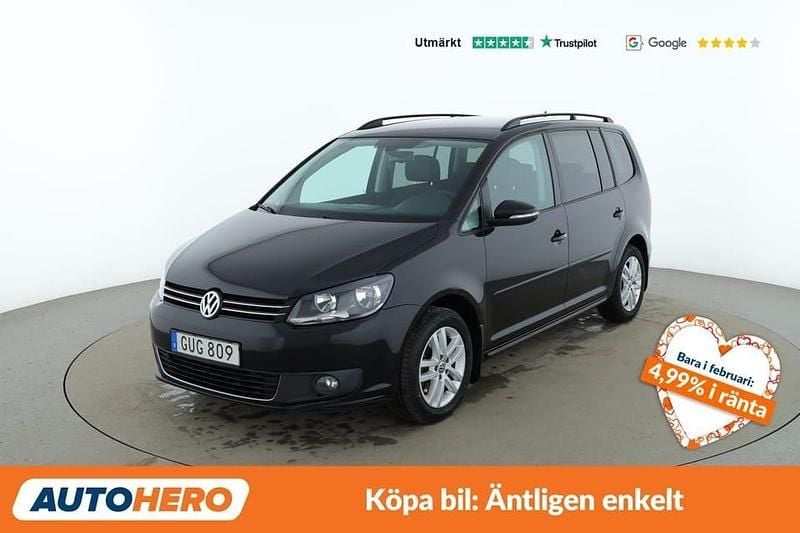 Svart Begagnad 2015 VW Touran Minibuss | 111 000 kr (Lite dyr) - Bild 1/4